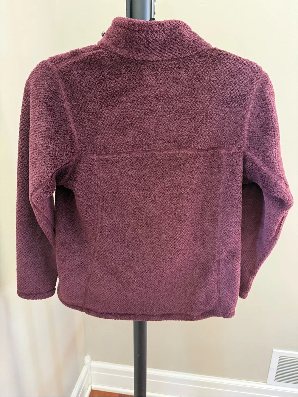 Patagonia Kids Dark Plum Re-Tool Snap Pullover with Pocket Flap